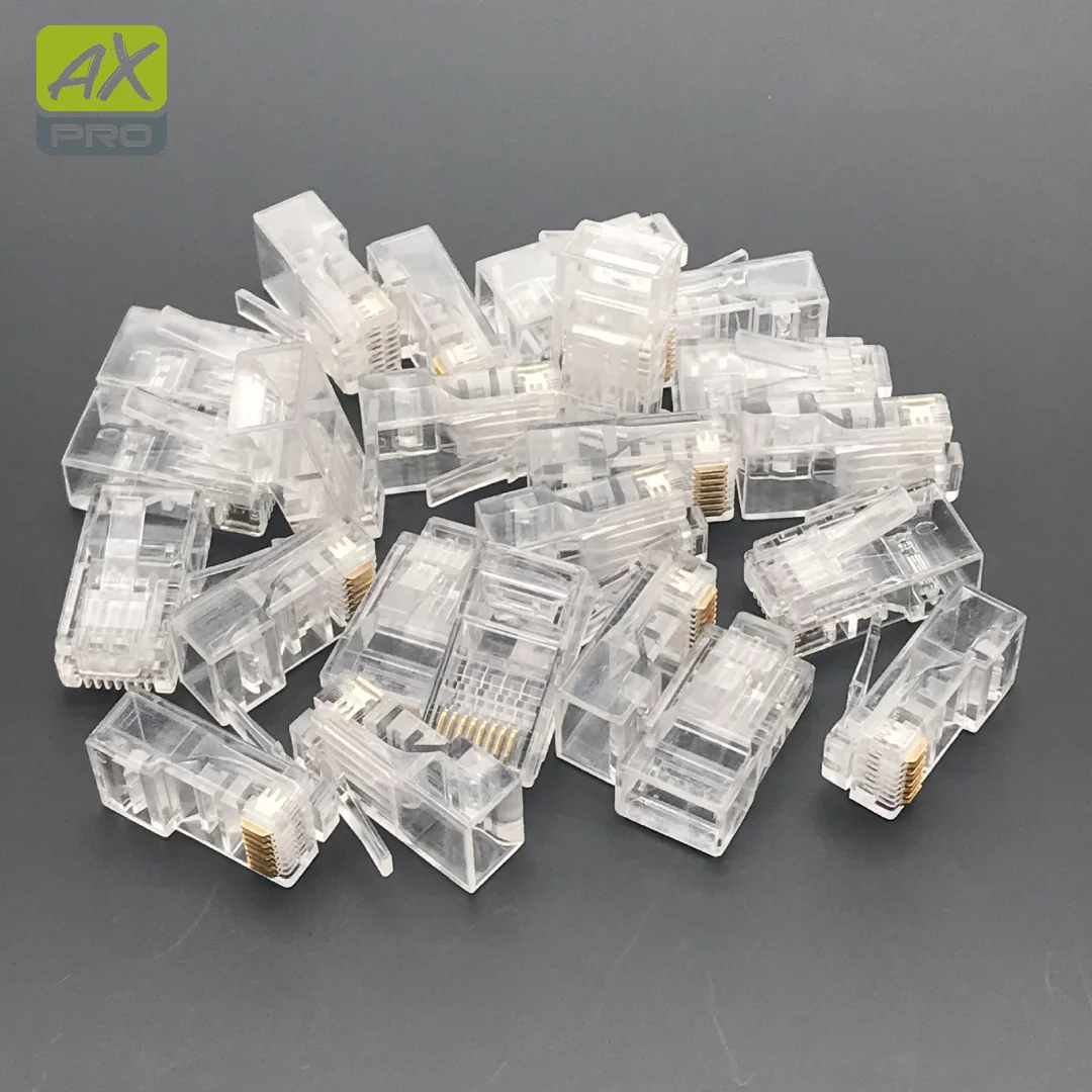 Connecteur RJ45- Pour câble Ethernet.. 100 pièces dans le paquet
