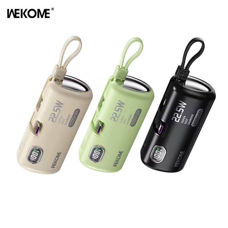 🔋 Power Bank WEKOME 22.5W – Charge Rapide & Compacte