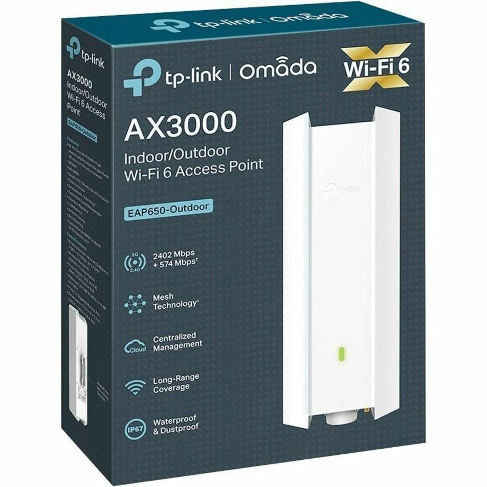 TP-Link EAP650-Outdoor Wi-Fi6- Point D'accès Extérieur Haut Performance